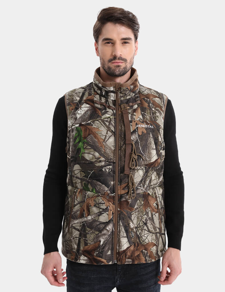 Men's Heated Silent Hunting Vest 7.4V - Next Camo G2
