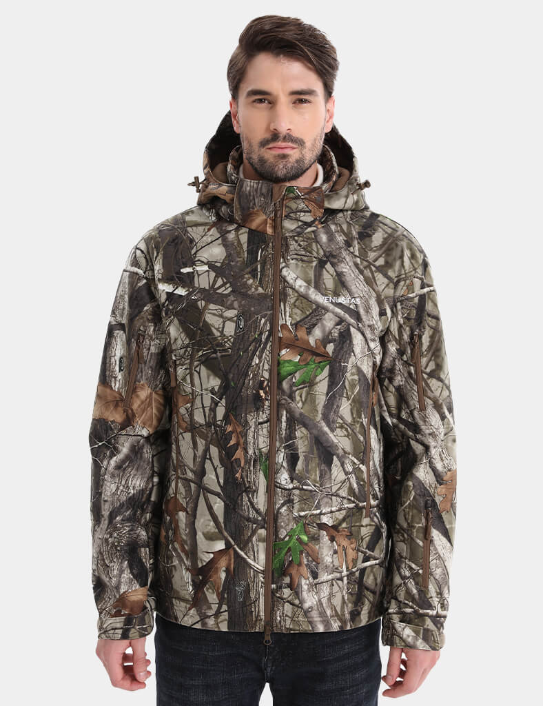 Men's Heated Silent Hunting Jacket 7.4V - Next Camo G2