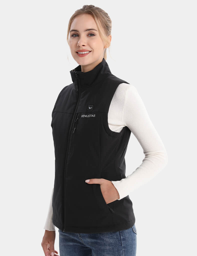 Women's Recycled Heated Softshell Golf Vest 7.4V