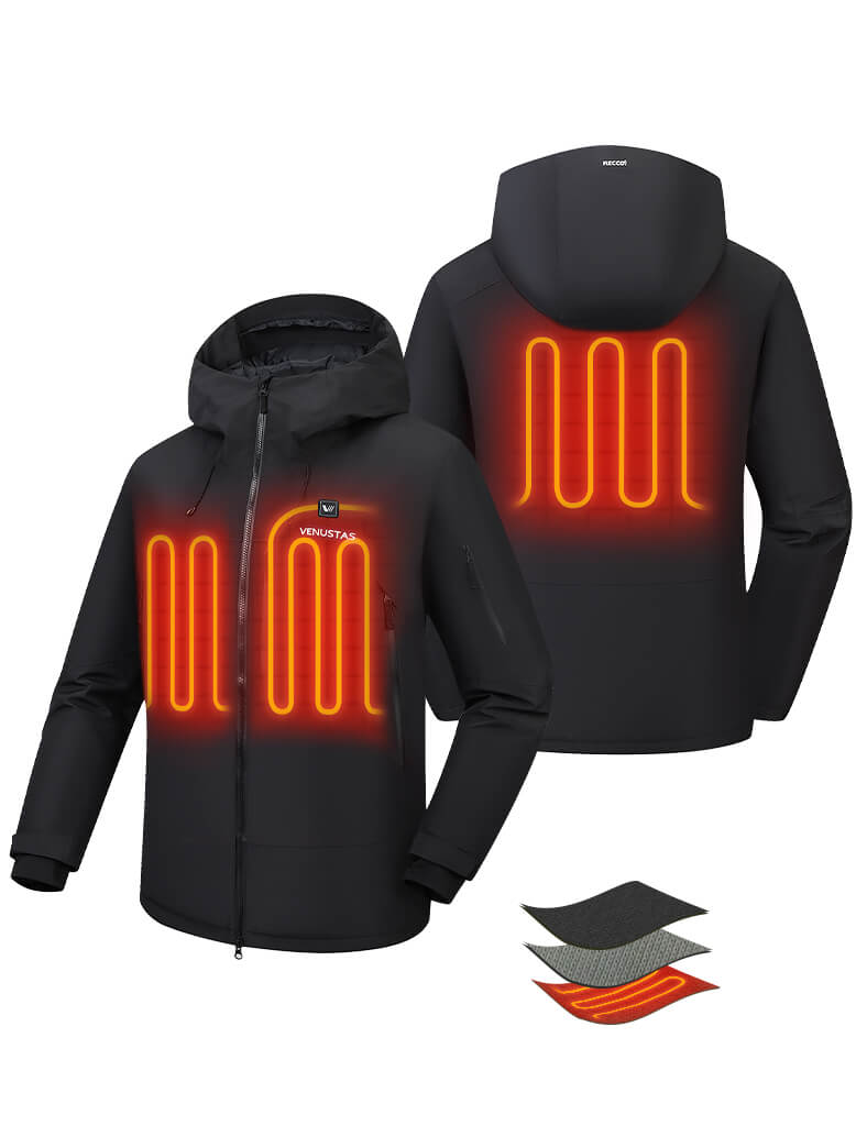 Men's Pro Waterproof Heated Thermolite Ski Jacket 12V