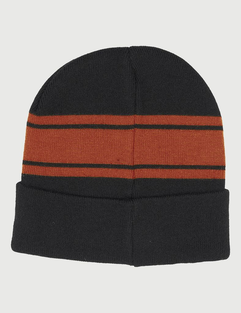 Venustas Knit Beanie-Black Rust