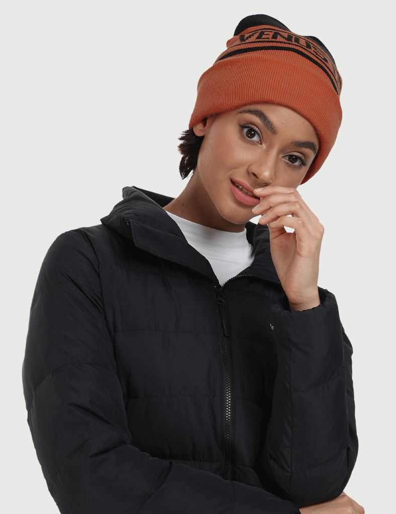 Venustas Knit Beanie-Rust