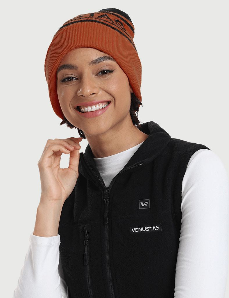 Venustas Knit Beanie-Rust